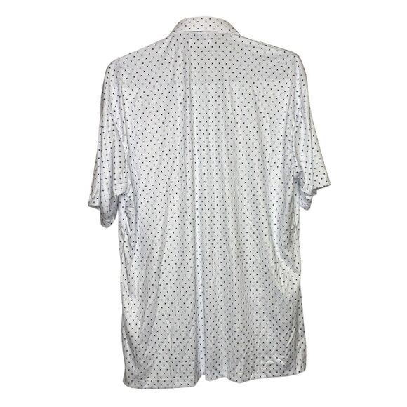 Collars & Co Polo Shirt Mens XL White Performance Preppy Stretch Dress Collar - Picture 4 of 8